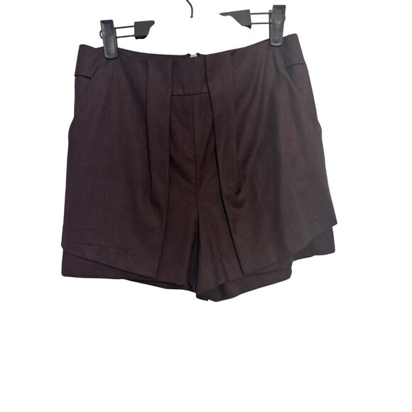2/$30 J Brand 28 Dressy Shorts With Back Zipper In Dark Brown - Picture 7 of 16